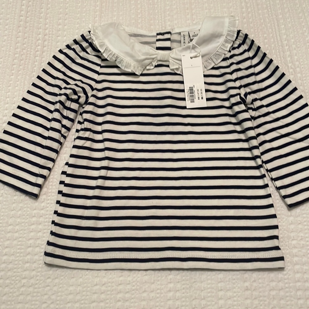 Janie Jack NWT striped shirt collared